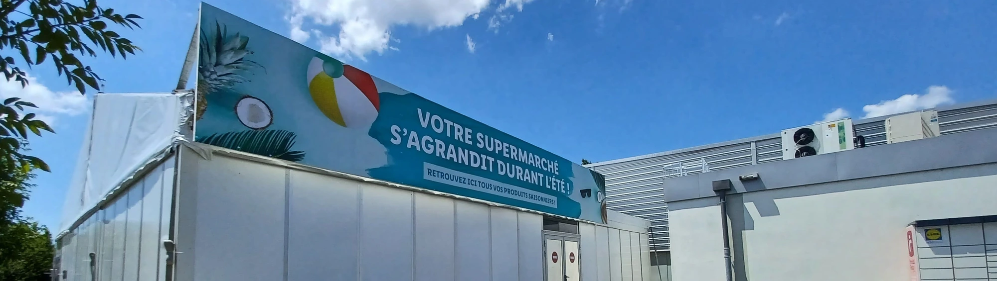 Bâtiment temporaire Grande distribution Bâtiment temporaire Grande distribution