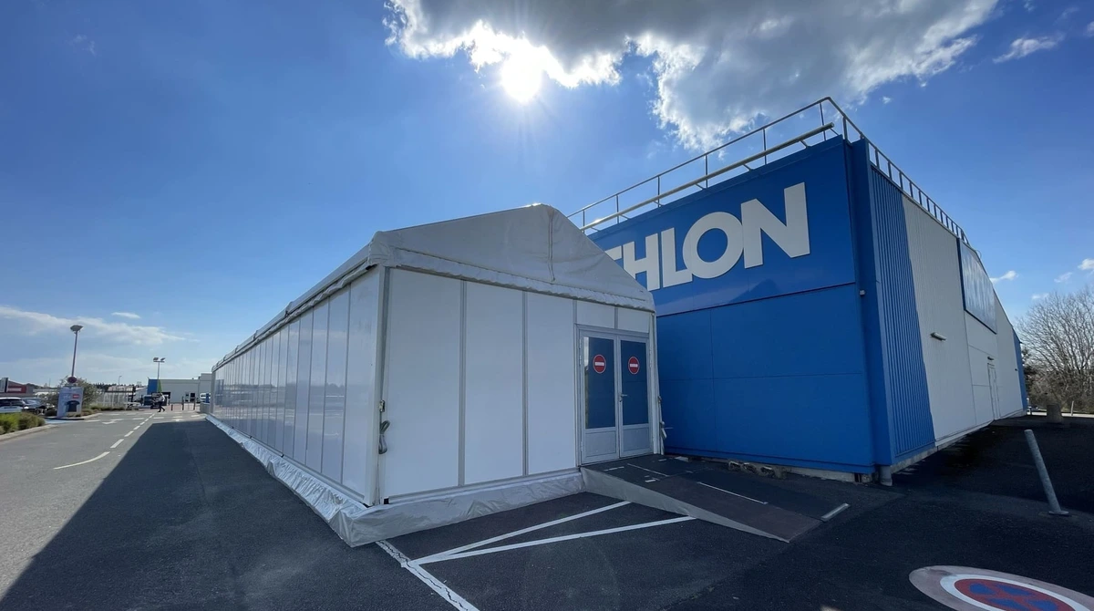 Commerce et grande distribution - bâtiments temporaires